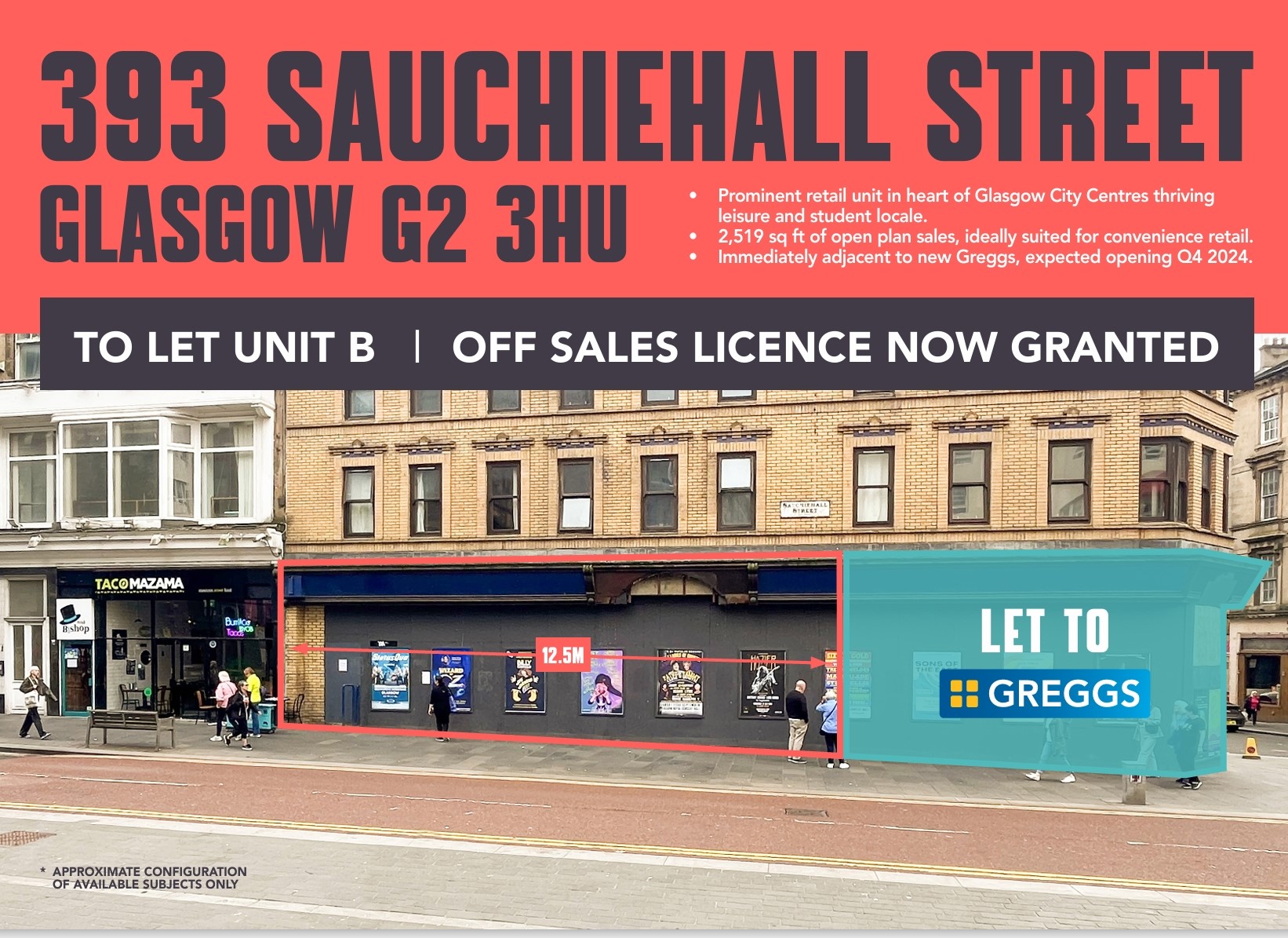 393(B) Sauchiehall Street, Glasgow, G2 3HU 